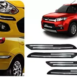 Auto Pearl Car Double Chrome Linning Bumper Corner Moulding for Maruti Suzuki Brezza-32