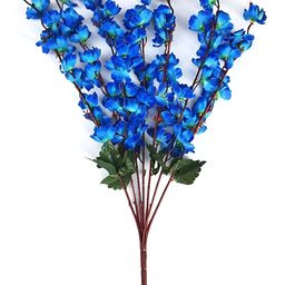 Nutts Blue 2 Pieces Blossom Artificial Flowers-30