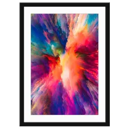 999Store Multicolor MDF Abstract Wall Printed Paper Wall Painting - Set of 1 image 2