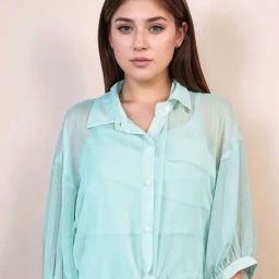 Zink London Mint Plain Shrug-48