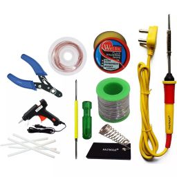 Fadman Electric 9 In 1 Soldering Iron Kit Copper, Iron & Nickle Corded 25 W with Solder Wire, Cutter-36
