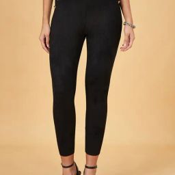 Annabelle by Pantaloons Black Mid Rise Treggings-image-81