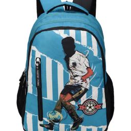 Nasher Miles Blue Football Clubs Printed Backpack-image-99