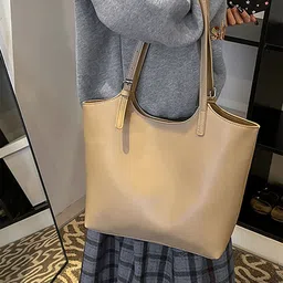 LULU & SKY PU Oversized Shopper Tote Bag-image-94
