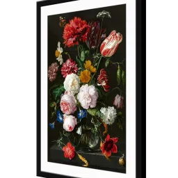 999Store Multicolor MDF Flowers Guldasta Printed Paper Wall Painting - Set of 1 image 3