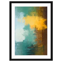 999Store Multicolor MDF Abstract Wall Printed Paper Wall Painting - Set of 1 image 2
