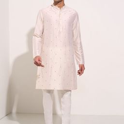 indus route by Pantaloons Men Thread Work Kurta-picture-17