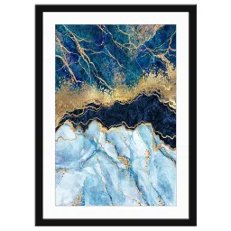 999Store Multicolor MDF Abstract Wall Printed Paper Wall Painting - Set of 1 image 2
