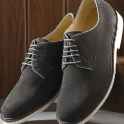 Carlo Romano Men's Grey Derby Shoes-picture-26