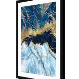 999Store Multicolor MDF Abstract Wall Printed Paper Wall Painting - Set of 1 image 3