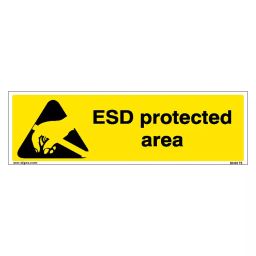 SUNSIGNS  Esd Protected Area Signages Size 600x200 mm HP Print + Vinyl + Sun Board, SN0175-image-78