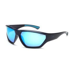 IDEE Blue Wraparound UV Protection Sunglasses for Men-image-75