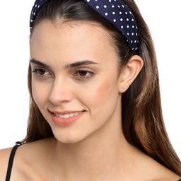 YouBella Women Navy Blue Printed Hairband-image-14