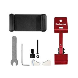 Radiolink RC8X Holder Mount 5.8G FPV Monitor Screen Phone Bracket CNC Aluminum Alloy RC Device for Remote Controller RC8X, Red - RS6045Radiolink RC8X Holder Mount 5.8G FPV Monitor Screen Phone Bracket CNC Aluminum Alloy RC Device for Remote Controller RC8X, Red - RS6045 image 3