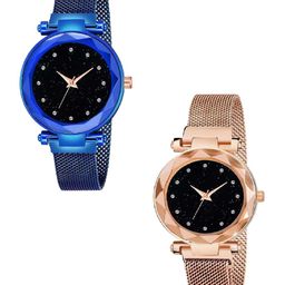 Miss Perfect Women Pack Of 2 Embellished Dial & Bracelet Style Strap Analogue Watch ar1433-picture-16