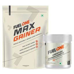 Fuel One Max Gainer Chocolate 1 Kg and Creatine Monohydrate Unflavoured 100 g Combo-14
