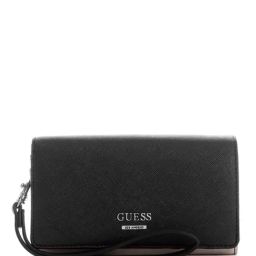 Guess Black Multi Solid Krantz Phone Organizer Wallet-image-39
