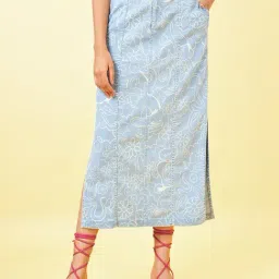 Honey by Pantaloons Blue Print Skirt-image-11