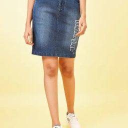 Honey by Pantaloons Blue Print Skirt-image-17