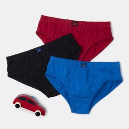 Jockey Boys Pack Of 3 Cotton Mid-rise Basic Briefs 3035-0310-RRBCP-image-63