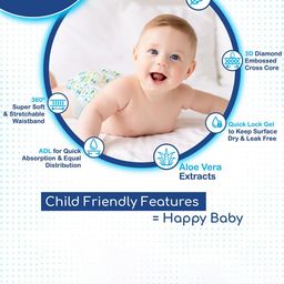 Wowper Baby Set Of 2 Pant Style Diaper With 3D Diamond Cross Core - XS- 80Pcs Each image 5