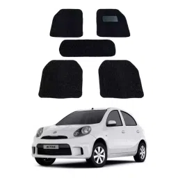 Auto Pearl DB7M237 PVC and Plastic Standard Mat for Nissan Micra Active 2005-2015 (Black)-image-90