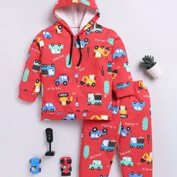 Clt.s Kids Pure Cotton Graphic Printed Shirt & Pyjamas Night suit-image-24