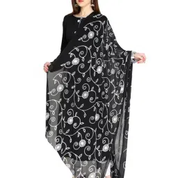 Dupatta Bazaar Black Dupatta-30