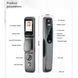 Denler IP65 Wi-Fi Waterproof Smart Door Lock With Finger Print & Pin Code Access DL09 image 3