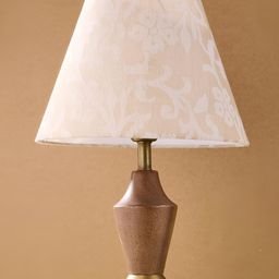 Fabindia Antra Beige & White Floral Printed Frusturical Shaped Cotton Lampshade-picture-31