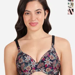 shyaway Floral Bra Medium Coverage Underwired Lightly Padded-image-60