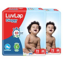 Luv Lap Diaper Pants Medium Super Jumbo Pack of 2 - 144 Pieces-51