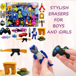 FunBlast Cartoon Erasers Set of 16- Multicolor-picture-45
