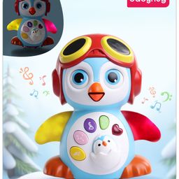 Babuhug 3 in 1 Bump & Go Penguin Toy - Multicolor-26