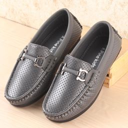Pine Kids Slip On Party Wear Loafers - Grey-picture-42