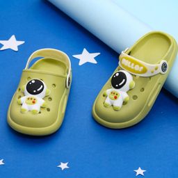 Yellow Bee Rubber Galactic Explorer Clogs- Olive Green-image-85