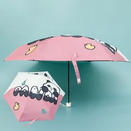 Panda Printed Umbrella - Light Pink-44