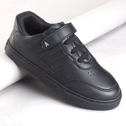 Pine Kids School Shoes with Velcro Closure - Black-image-14