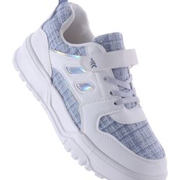 Pine Kids Sports Shoes with Velcro Closure & Tape Detailing - Light Blue-image-68