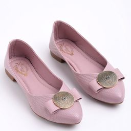 Shoetopia Abstract Designed Ballerinas - Mauve-image-60