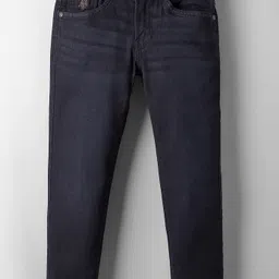 US Polo Assn Cotton Woven Full Length Solid Color Jeans - Navy Blue-picture-16