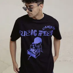 SIX5SIX Unisex Printed Regular Fit Cotton T-shirt-image-34