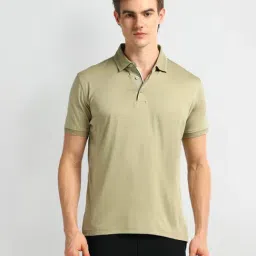 Arrow Green Cotton Regular Fit Polo T-Shirt-picture-11