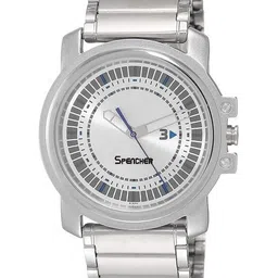 SPENCHER Men Brass Dial & Stainless Steel Bracelet Style Straps Watch SW 3039SM03-49
