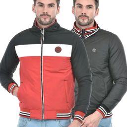 Lawman Multicolored Regular Fit Colour Block Reversible Jackets-3