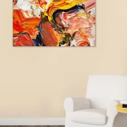 999store Orange & Yellow Abstract Canvas Painting-image-32