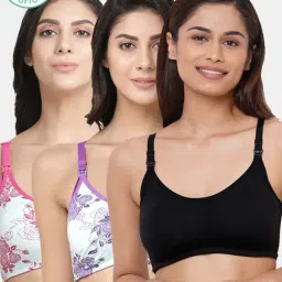 Inner Sense Multicolored Non Wired Non Padded Nursing Bra (Pack Of 3)-image-51