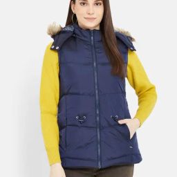 Duke Navy Quilted Jacket-image-9