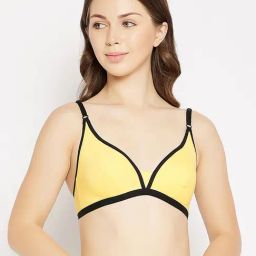 Clovia Yellow Non Wired Non Padded Demi Cup Bra-image-93