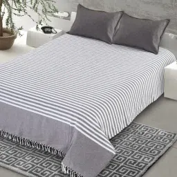 Saral Home Abstract Brown 155 TC Cotton King Sized Bed Sheet with 2 Pillow Covers-image-74